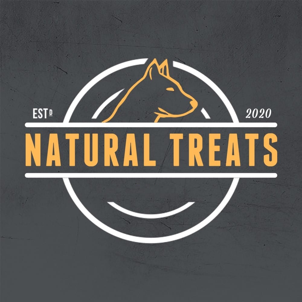 Logo with background natural treats logo